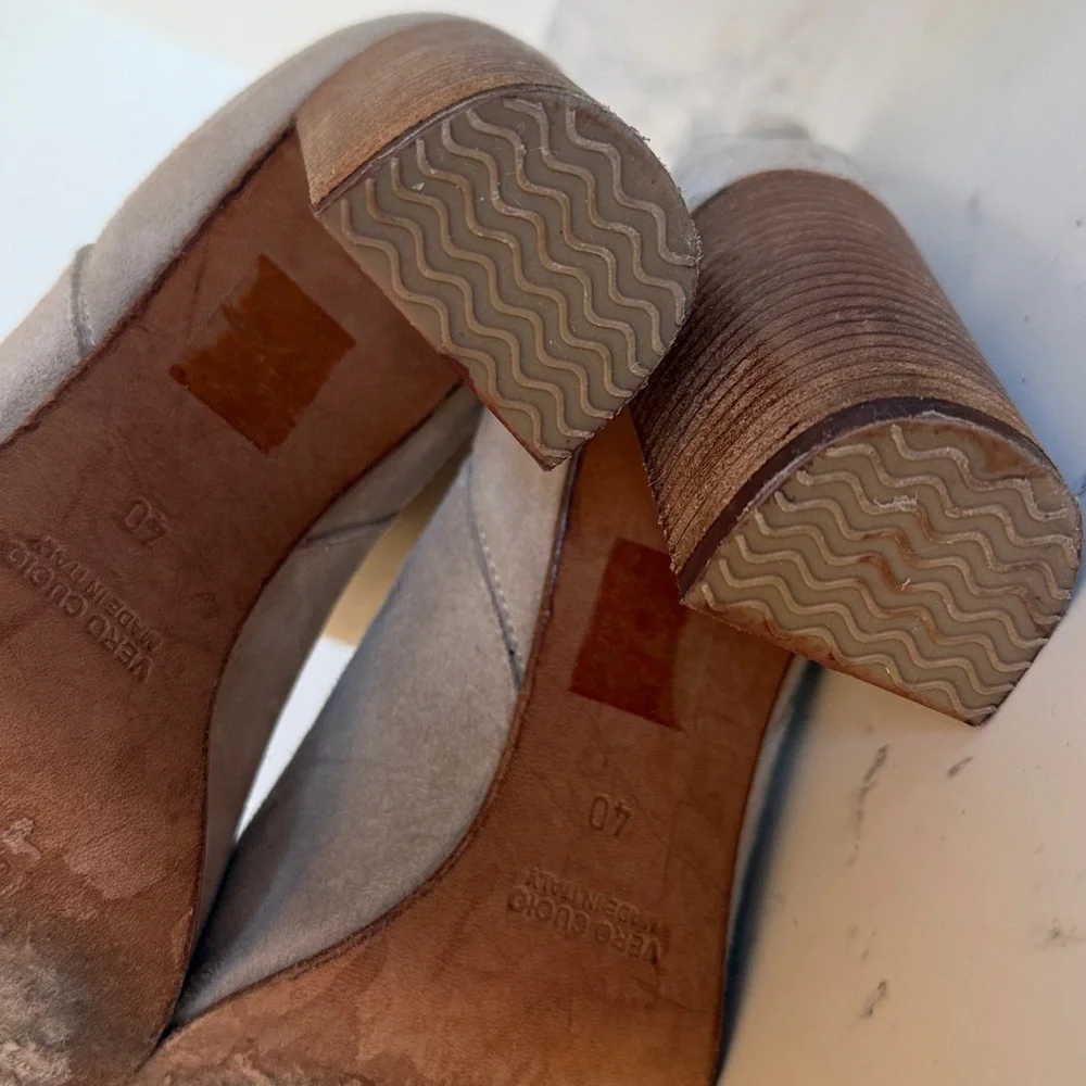 Free People Dakota Block Heel suede slouchy Boots Women’s size 40/ 9 Tan Color